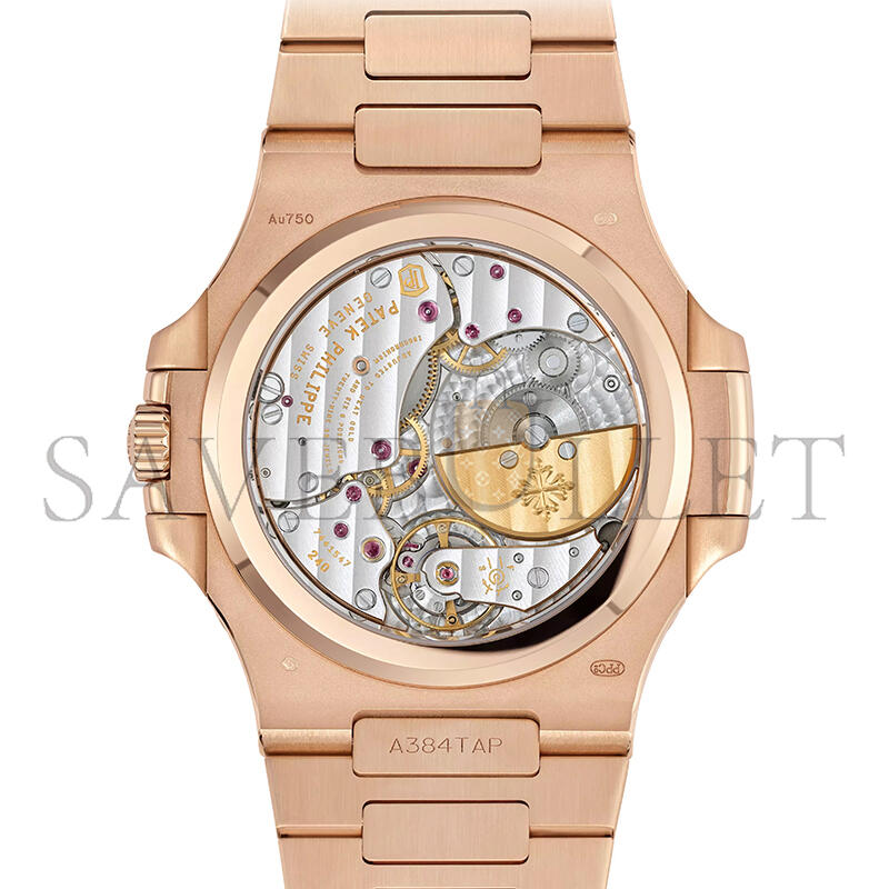 PATEK PHILIPPE NAUTILUS MOONPHASE ROSE GOLD BROWN DIAL 40MM 57121R-001